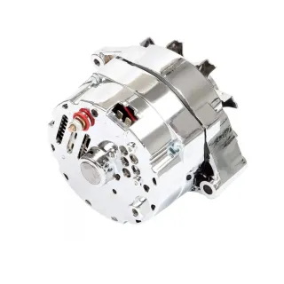 J&N, 400-12395, chrome 10SI alternator, 12V 105A