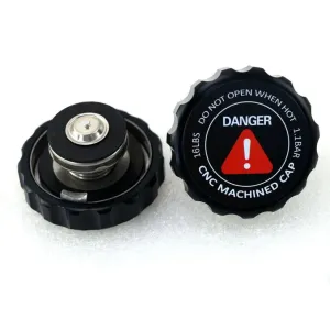 Korek chłodnicy CNC 16 psi – aluminium anodowane