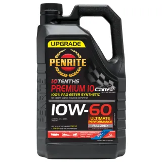 Penrite 10 Tenths Premium 10W-60 5L PAO Ester