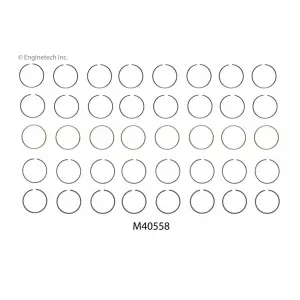 Enginetech, M40558, pierścienie tłokowe, Ford FE, Ford FE 360 390 410, średnica 4.050, 102.87 mm