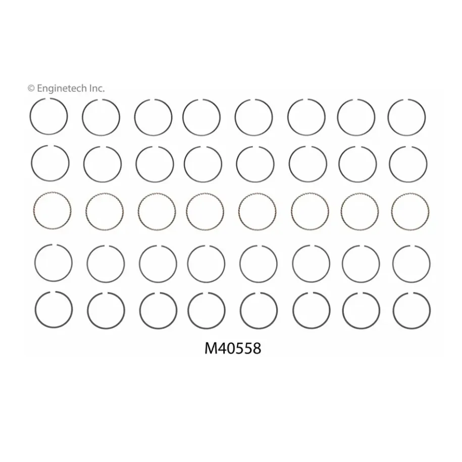 Enginetech, M40558, pierścienie tłokowe, Ford FE, Ford FE 360 390 410, średnica 4.050, 102.87 mm