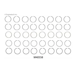 Enginetech, M40558, pierścienie tłokowe, Ford FE, Ford FE 360 390 410, średnica 4.050, 102.87 mm