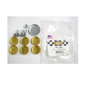 QualCast, 97-17B, 9717B, zaślepki bloku, Ford 302 marine, brass expansion plug kit