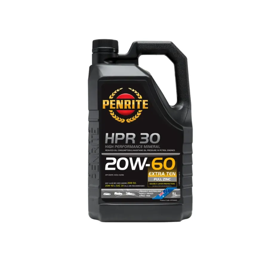 Penrite, HPR 30, 20W-60, olej mineralny, FULL ZINC, 5 l